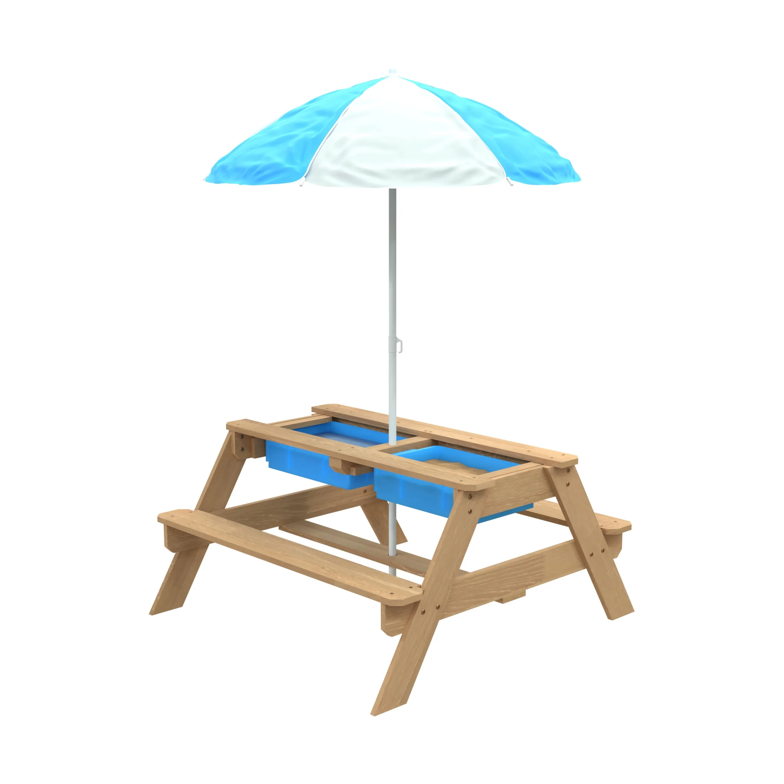 TP Wooden Picnic Table with Parasol - FSC® certified