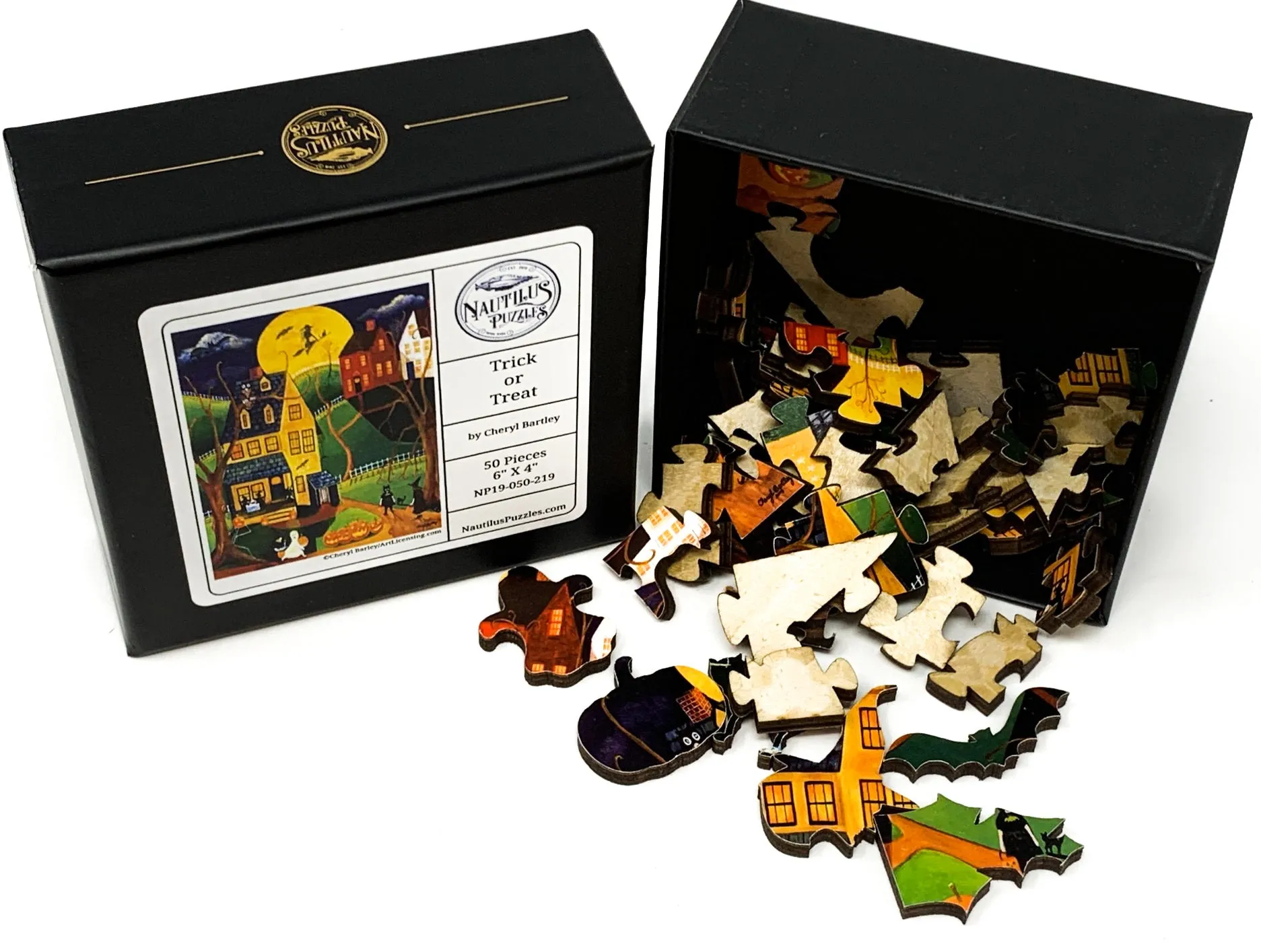 Trick or Treat (50 Piece Mini Halloween Wooden Jigsaw Puzzle)