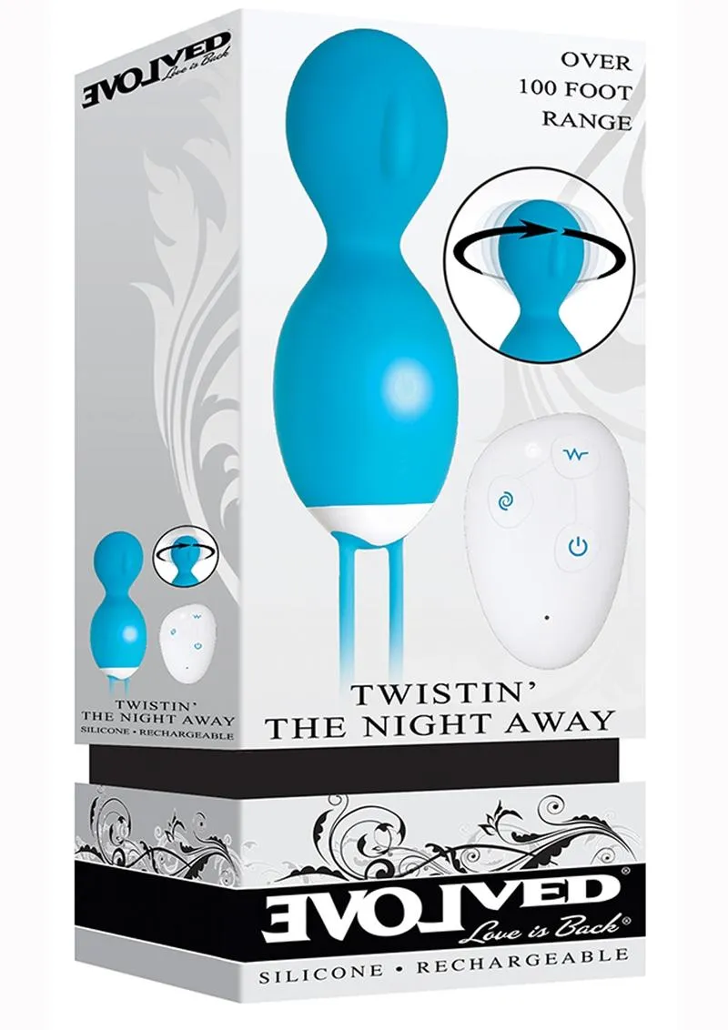 Twistin' The Night Away Silicone Rechargeable Egg with Remote Control