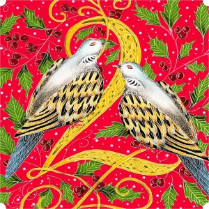 Two Turtle Doves (51 Piece Mini Wooden Jigsaw Puzzle)