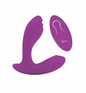 Wholesale Epiphany - Rollerball Clitoral Massager Remote Control 10-Function Panty Vibe Viben Vibrator - Berry