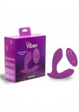 Wholesale Epiphany - Rollerball Clitoral Massager Remote Control 10-Function Panty Vibe Viben Vibrator - Berry