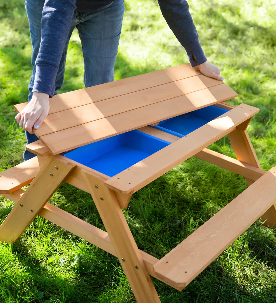 Wooden 2-In-1 Picnic Table