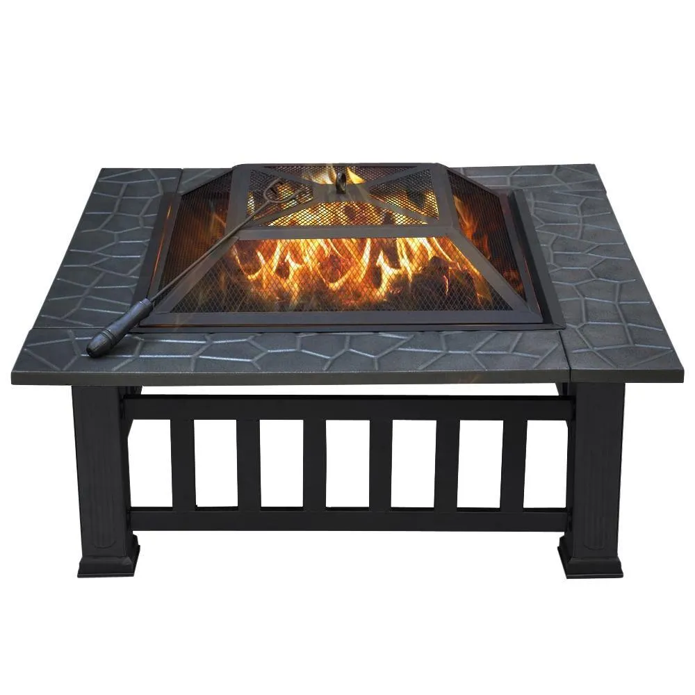 Yaheetech Metal Fire Pit 32 Inch