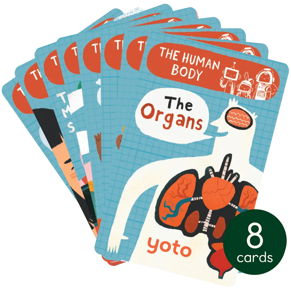 Yoto Card Packs ~ Brain Bots: The Human Body 8 Card Pack